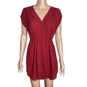 Poetry Dress Womens Medium Wine Colored Red Lightweight